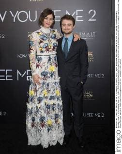 Lizzy Caplan and Daniel Radcliffe arrive at the Now You See Me 2 world premiere, Monday, June 6, 2016 in New York City.  NYP201604269140 BRYANxR.xSMITH