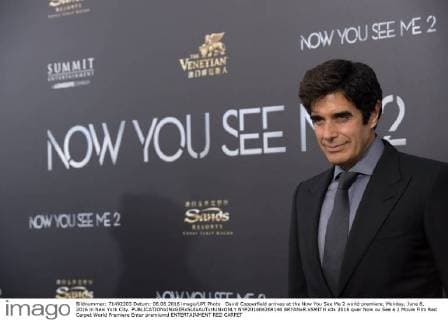 David Copperfield arrives at the Now You See Me 2 world premiere, Monday, June 6, 2016 in New York City.  NYP201604269146 BRYANxR.xSMITH