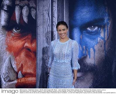 Cast member Paula Patton attends the premiere of the fantasy motion picture Warcraft at the TCL Chinese Theatre in the Hollywood section of Los Angeles on June 6, 2016. Storyline: The peaceful realm of Azeroth stands on the brink of war as its civilization faces a fearsome race of invaders: orc warriors fleeing their dying home to colonize another. As a portal opens to connect the two worlds, one army faces destruction and the other faces extinction.  LAP2016060602 JIMxRUYMEN