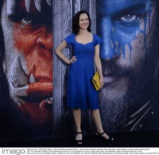 Actress Anna Galvin attends the premiere of the fantasy motion picture Warcraft at the TCL Chinese Theatre in the Hollywood section of Los Angeles on June 6, 2016. Storyline: The peaceful realm of Azeroth stands on the brink of war as its civilization faces a fearsome race of invaders: orc warriors fleeing their dying home to colonize another. As a portal opens to connect the two worlds, one army faces destruction and the other faces extinction.  LAP2016060619 JIMxRUYMEN
