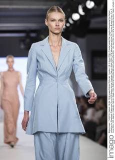 London, UK. 6 June 2016. A model walks the runway showcasing the fashion collection by Stephanie Greenwood from UCA Epsom during Graduate Fashion Week 2016. GFW takes place at the Old Truman Brewery from 5 to 8 June 2016. UCA Epsom, Graduate Fashion Week 2016 