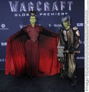 June 6, 2016 - Hollywood, CA, United States - 06 June 2016 - Hollywood, California - Jamie Lee Curtis, Thomas Guest. Arrivals for the Premiere Of Legendary Pictures and Universal Pictures Warcraft held at the TCL Chinese Theater IMAX. Photo Credit: Hollywood United States - ZUMAa123