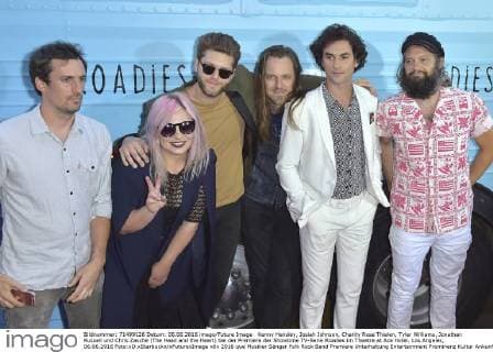 Kenny Hensley, Josiah Johnson, Charity Rose Thielen, Tyler Williams, Jonathan Russell und Chris Zasche (The Head and the Heart) bei der Premiere der Showtime TV-Serie Roadies im Theatre at Ace Hotel. Los Angeles, 06.06.2016 Foto:xD.xStarbuckx xFuturexImage