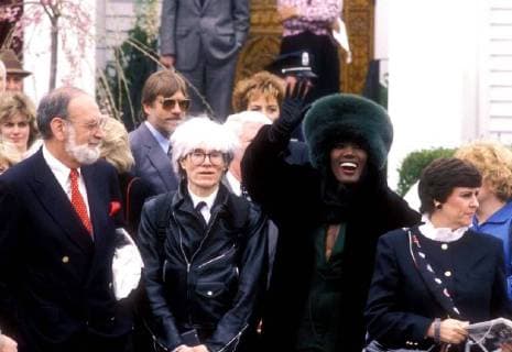 Jan. 1, 2011 - WEDDING OF MARIA SHRIVER AND ARNOLD SCHWARZENEGGER 04 26 1986. STEPHEN DUNMORE ANDY WARHOL AND RAVE JONES.MARIASHRIVERRETRO - ZUMAg49_