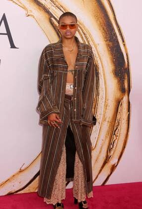 June 6, 2016 - New York, New York, U.S. - SLICK WOODS attends the 2016 CDFA Fashion Awards held at Hammerstein Ballroom. New York U.S. - ZUMAk03_