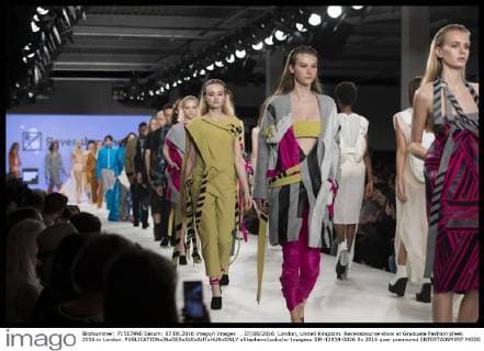 . 07 06 2016. London, United Kingdom. Ravensbourne show at Graduate Fashion Week 2016 in London.  xStephenxLockx xi-Imagesx IIM-12819-0026
