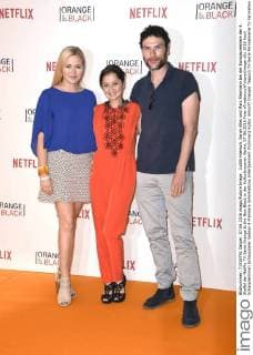 Judith Hoersch, Sarah Alles und Marc Rissmann bei der Europapremiere der 4. Staffel der Netflix TV-Serie Orange Is the New Black in der Kulturbrauerei. Berlin, 07.06.2016 Foto:xFredericx xFuturexImage