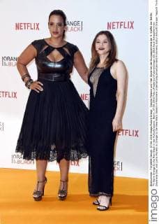 Dascha Polanco und Yael Stone bei der Europapremiere der 4. Staffel der Netflix TV-Serie Orange Is the New Black in der Kulturbrauerei. Berlin, 07.06.2016 Foto:xFredericx xFuturexImage