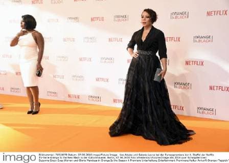 Uzo Aduba und Selenis Leyva bei der Europapremiere der 4. Staffel der Netflix TV-Serie Orange Is the New Black in der Kulturbrauerei. Berlin, 07.06.2016 Foto:xFredericx xFuturexImage