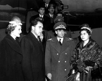 Jan. 1, 2011 - VICE PRESIDENT RICHARD NIXON WITH HIS WIFE AND THE SHAH OF IRAN AND EMPRESS SORAYA IN WASHINGTON D.C..12 13 1954. - ZUMAg49_