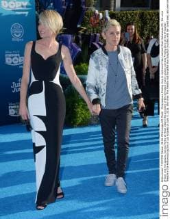 Filmpremiere Finding Dory in Hollywood Cast member Ellen DeGeneres (R), the voice of Dory and her spouse, actress Portia de Rossi attend the premiere of the animated motion picture comedy Finding Dory at the El Capitan Theatre in the Hollywood section of Los Angeles on June 8, 2016. Storyline: The friendly-but-forgetful blue tang fish reunites with her loved ones, and everyone learns a few things about the real meaning of family along the way.  LAP2016060803 JIMxRUYMEN