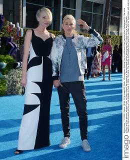 Filmpremiere Finding Dory in Hollywood Cast member Ellen DeGeneres (R), the voice of Dory and her spouse, actress Portia de Rossi attend the premiere of the animated motion picture comedy Finding Dory at the El Capitan Theatre in the Hollywood section of Los Angeles on June 8, 2016. Storyline: The friendly-but-forgetful blue tang fish reunites with her loved ones, and everyone learns a few things about the real meaning of family along the way.  LAP2016060805 JIMxRUYMEN