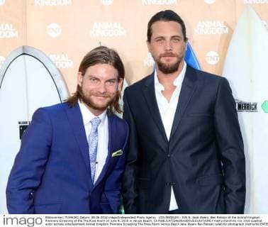 LOS ANGELES - JUN 8: Jake Weary, Ben Robson at the Animal Kingdom Premiere Screening at the The Rose Room on June 8, 2016 in Venice Beach, CA  KathyxHutchins