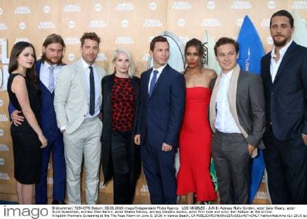LOS ANGELES - JUN 8: Actress Molly Gordon, actor Jake Weary, actor Scott Speedman, actress Ellen Barkin, actor Shawn Hatosy, actress Daniella Alonso, actor Finn Cole and actor Ben Robson at the Animal Kingdom Premiere Screening at the The Rose Room on June 8, 2016 in Venice Beach, CA  KathyxHutchins