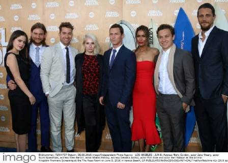 LOS ANGELES - JUN 8: Actress Molly Gordon, actor Jake Weary, actor Scott Speedman, actress Ellen Barkin, actor Shawn Hatosy, actress Daniella Alonso, actor Finn Cole and actor Ben Robson at the Animal Kingdom Premiere Screening at the The Rose Room on June 8, 2016 in Venice Beach, CA  KathyxHutchins