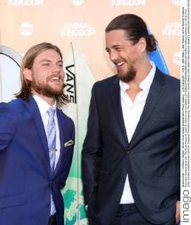 LOS ANGELES - JUN 8: Jake Weary, Ben Robson at the Animal Kingdom Premiere Screening at the The Rose Room on June 8, 2016 in Venice Beach, CA  KathyxHutchins