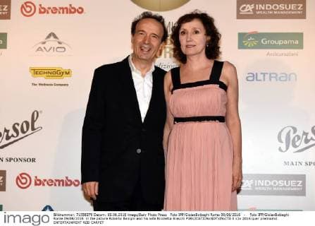 Foto IPP GioiaxBotteghi Roma 09 06 2016 - Foto IPP GioiaxBotteghi Rome 09 06 2016 in the picture Roberto Benigni and his wife Nicoletta Braschi  0