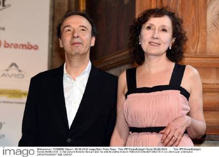 Foto IPP GioiaxBotteghi Roma 09 06 2016 - Foto IPP GioiaxBotteghi Rome 09 06 2016 in the picture Roberto Benigni and his wife Nicoletta Braschi  0