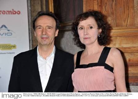 Verleihung Premio Globo d Oro in Rom Rome Photocall Golden Globes . Pictured: Roberto Benigni, Nicoletta Braschi  CCP
