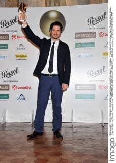 Verleihung Premio Globo d Oro in Rom Rome Photocall Golden Globes . Pictured: Gabriele Mainetti Trussardi dress  CCP