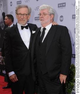 June 9, 2016 - Hollywood, CA, United States - 09 June 2016 - Hollywood. Steven Spielberg, George Lucas. Arrivals for the American Film Institute s 44th Life Achievement Award Gala Tribute to John Williams held at Dolby Theater. Photo Credit: Hollywood United States - ZUMAa123
