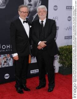 June 9, 2016 - Hollywood, CA, United States - 09 June 2016 - Hollywood. Steven Spielberg, George Lucas. Arrivals for the American Film Institute s 44th Life Achievement Award Gala Tribute to John Williams held at Dolby Theater. Photo Credit: Hollywood United States - ZUMAa123