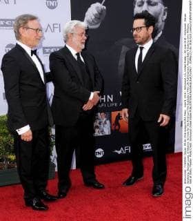 June 9, 2016 - Hollywood, CA, United States - 09 June 2016 - Hollywood. Steven Spielberg, George Lucas, JJ Abrams. Arrivals for the American Film Institute s 44th Life Achievement Award Gala Tribute to John Williams held at Dolby Theater. Photo Credit: Hollywood United States - ZUMAa123