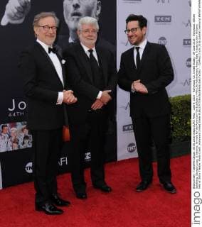 June 9, 2016 - Hollywood, CA, United States - 09 June 2016 - Hollywood. Steven Spielberg, George Lucas, JJ Abrams. Arrivals for the American Film Institute s 44th Life Achievement Award Gala Tribute to John Williams held at Dolby Theater. Photo Credit: Hollywood United States - ZUMAa123