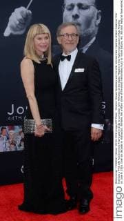 Director Steven Spielberg and his wife, actress Kate Capshaw attend American Film Institute s 44th Life Achievement Award gala tribute to composer John Williams at the Dolby Theatre in the Hollywood section of Los Angeles on June 9, 2016. Over six decades in Hollywood, Williams has written some of the most memorable music in movie history. His 100-plus features have earned 50 Academy Award nominations (making him the most-nominated living person), winning five times. Williams also received 22 Grammys, seven BAFTAs, five Emmys, four Golden Globes, a Kennedy Center Honor and the National Medal of Arts. And then there are all those iconic themes, the ones everyone in the world knows.  LAP2016060933 JIMxRUYMEN