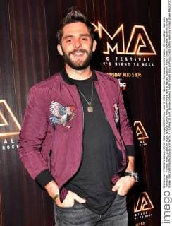 June 9, 2016 - Nashville, Tennessee, United States - 09 June 2016 - Nashville, Tennessee - Thomas Rhett. 2016 CMA Music Festival Nightly Press Conference held at Nissan Stadium. Photo Credit: AdMedia Nashville United States - ZUMAa123
