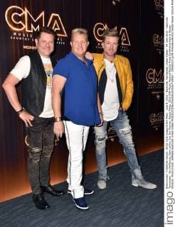 June 9, 2016 - Nashville, Tennessee, United States - 09 June 2016 - Nashville, Tennessee - Jay DeMarcus, Gary LeVox, Joe Don Rooney, Rascal Flatts. 2016 CMA Music Festival Nightly Press Conference held at Nissan Stadium. Photo Credit: AdMedia Nashville United States - ZUMAa123