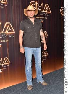 June 9, 2016 - Nashville, Tennessee, United States - 09 June 2016 - Nashville, Tennessee - Jason Aldean. 2016 CMA Music Festival Nightly Press Conference held at Nissan Stadium. Photo Credit: AdMedia Nashville United States - ZUMAa123