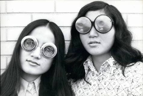 1965 - Metal lens covered sunglasses from asian street hippie - ZUMAk09_