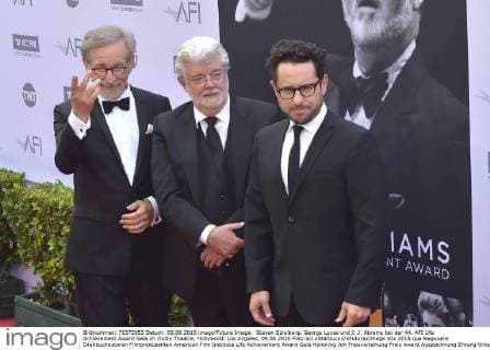 Steven Spielberg, George Lucas und J. J. Abrams bei der 44. AFI Life Achievement Award Gala im Dolby Theatre, Hollywood. Los Angeles, 09.06.2016 Foto:xD.xStarbuckx xFuturexImage