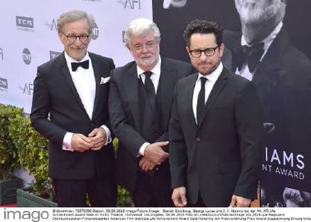 Steven Spielberg, George Lucas und J. J. Abrams bei der 44. AFI Life Achievement Award Gala im Dolby Theatre, Hollywood. Los Angeles, 09.06.2016 Foto:xD.xStarbuckx xFuturexImage