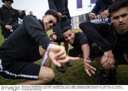 June 11, 2016 - Manchester, Greater Manchester, UK - Manchester , UK . Revellers at the Parklife music festival at Heaton Park in Manchester Manchester UK  - ZUMAl94_