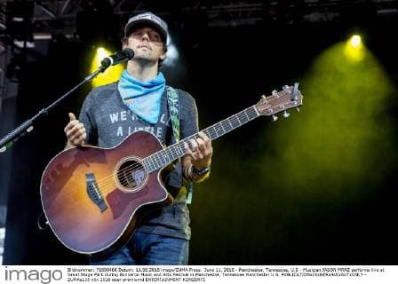 June 11, 2016 - Manchester, Tennessee, U.S - Musician JASON MRAZ performs live at Great Stage Park during Bonnaroo Music and Arts Festival in Manchester, Tennessee Manchester U.S. - ZUMAs135