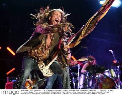 June 11, 2016 - Nashville, Tennessee, United States - 11 June 2016 - Nashville, Tennessee - Steven Tyler, Aerosmith. 2016 CMA Music Festival Nightly Concert held at Nissan Stadium. Photo Credit: Laura Farr AdMedia Nashville United States - ZUMAa123