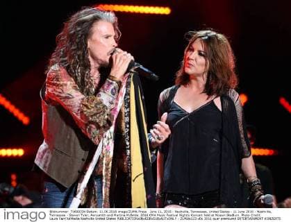 June 11, 2016 - Nashville, Tennessee, United States - 11 June 2016 - Nashville, Tennessee - Steven Tyler, Aerosmith and Martina McBride. 2016 CMA Music Festival Nightly Concert held at Nissan Stadium. Photo Credit: Laura Farr AdMedia Nashville United States - ZUMAa123