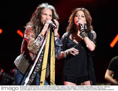 June 11, 2016 - Nashville, Tennessee, United States - 11 June 2016 - Nashville, Tennessee - Steven Tyler, Aerosmith and Martina McBride. 2016 CMA Music Festival Nightly Concert held at Nissan Stadium. Photo Credit: Laura Farr AdMedia Nashville United States - ZUMAa123