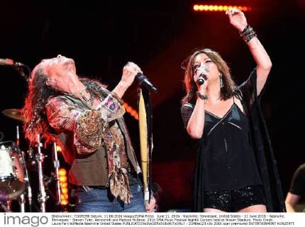 June 11, 2016 - Nashville, Tennessee, United States - 11 June 2016 - Nashville, Tennessee - Steven Tyler, Aerosmith and Martina McBride. 2016 CMA Music Festival Nightly Concert held at Nissan Stadium. Photo Credit: Laura Farr AdMedia Nashville United States - ZUMAa123