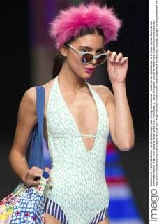 Model bei der Agatha Ruiz de la Prada Fashion Show auf der Swimwear Fashion Week Gran Canaria Moda Calida 2016. Meloneras, 11.06.2016 Agatha Ruiz de la Prada Model  Foto:xDyDxFotografosx xFuturexImage