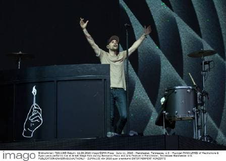 June 11, 2016 - Manchester, Tennessee, U.S - Musician RYAN LEWIS of Macklemore & Ryan Lewis performs live at Great Stage Park during Bonnaroo Music and Arts Festival in Manchester, Tennessee Manchester U.S. - ZUMAs135
