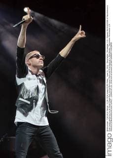 June 11, 2016 - Manchester, Tennessee, U.S - Rapper MACKLEMORE of Macklemore & Ryan Lewis performs live at Great Stage Park during Bonnaroo Music and Arts Festival in Manchester, Tennessee Manchester U.S. - ZUMAs135