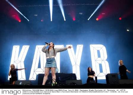 June 12, 2016 - Manchester, Greater Manchester, UK - Manchester , UK . KATY B performs at the Parklife music festival at Heaton Park in Manchester Manchester UK  - ZUMAl94_