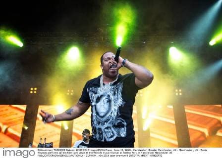 June 12, 2016 - Manchester, Greater Manchester, UK - Manchester , UK . Busta Rhymes performs on the Ram Jam stage at the Parklife music festival at Heaton Park in Manchester Manchester UK  - ZUMAl94_
