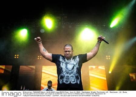 June 12, 2016 - Manchester, Greater Manchester, UK - Manchester , UK . Busta Rhymes performs on the Ram Jam stage at the Parklife music festival at Heaton Park in Manchester Manchester UK  - ZUMAl94_