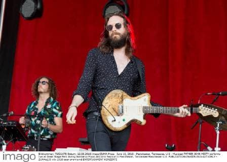 June 12, 2016 - Manchester, Tennessee, U.S - Musician FATHER JOHN MISTY performs live at Great Stage Park during Bonnaroo Music and Arts Festival in Manchester, Tennessee Manchester U.S. - ZUMAs135