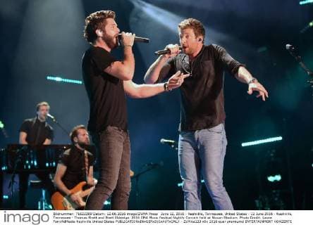 June 12, 2016 - Nashville, Tennessee, United States - 12 June 2016 - Nashville, Tennessee - Thomas Rhett and Brett Eldredge. 2016 CMA Music Festival Nightly Concert held at Nissan Stadium. Photo Credit: Laura Farr AdMedia Nashville United States - ZUMAa123