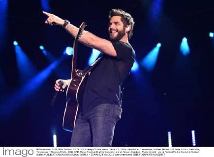 June 12, 2016 - Nashville, Tennessee, United States - 12 June 2016 - Nashville, Tennessee - Thomas Rhett. 2016 CMA Music Festival Nightly Concert held at Nissan Stadium. Photo Credit: Laura Farr AdMedia Nashville United States - ZUMAa123